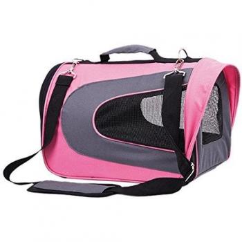 Freedog FD1000220 - Transportin, para Perro y Gato, Color Rosa