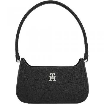 Tommy Hilfiger Black Emblem Shoulder Bag for Women - One Size