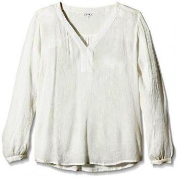 KAFFE Amber Long Sleeve Blouse for Women in Beige (Size 44)