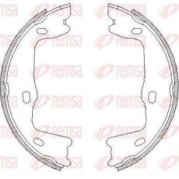 Kit de zapatas de freno REMSA 4651.00 para frenos de tambor