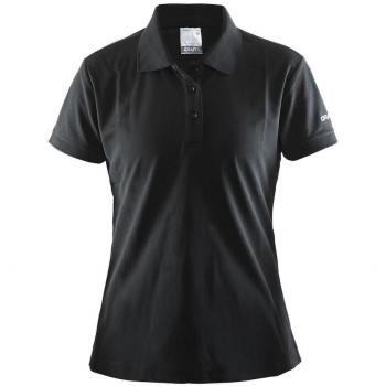 Craft Pique Classic W - Polo para Mujer, Mujer, Camisa de Polo, 192467-1999-40, Negro, Large