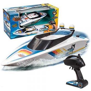Xtrem Raiders - White Shark, Barco Teledirigido, Barcos Teledirigidos, Lancha Teledirigida Agua, Juguetes para piscina, Juguetes para Niños, Barco Radiocontrol