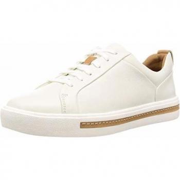 Zapatillas Clarks Maui Lace Mujer en cuero blanco
