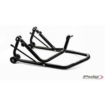 PUIG - 7310N : Caballete delantero frontal a la tija co color NEGRO : -> F800 GT