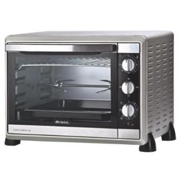 Ariete Bon Cuisine 300 Metal - Horno para asado, color plateado, material metal, potencia 1600 W