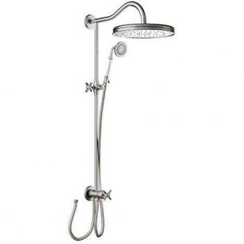 Conjunto ducha anticalcárea · Ducha fija Ø 310 mm. con rótula. · Ducha móvil anticalcárea. · Flexo doble engatillado. · Adaptable a grupo de ducha y baño‑ducha.-24247601AC