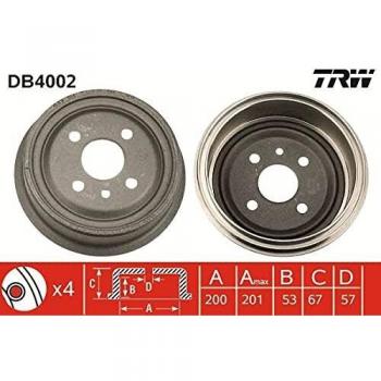 TRW Brake Drum - DB4002