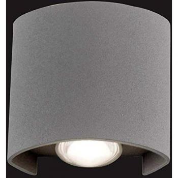 Paul Neuhaus Carlo - Lámpara de pared LED para exteriores, color plateado