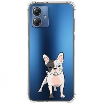 Funda Antigolpes de Silicona para Motorola Moto G54 5G con Diseño de Perros 06