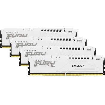 Kit de RAM Kingston FURY Beast 64GB (4x16GB) DDR5-5600 CL40 XMP Blanco