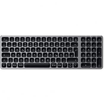Teclado Bluetooth Retroiluminado Satechi Slim Aluminio Alemán Espacio Gris