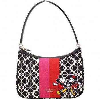Kate Spade Disney 100 Sam Small Spade Flower Jacquard Canvas Shoulder Bag