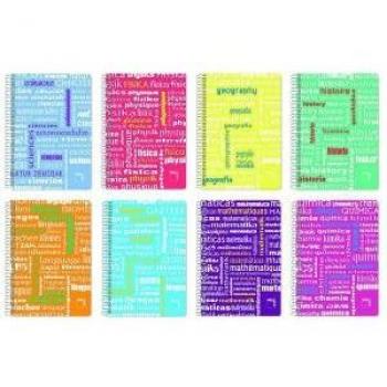 Cuaderno Pacsa Azul Multicolor Din A4 4 Piezas 80 Hojas