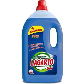 Lagarto Detergente Lavadora Liquido GEL 40 lav. - 2960 ml.