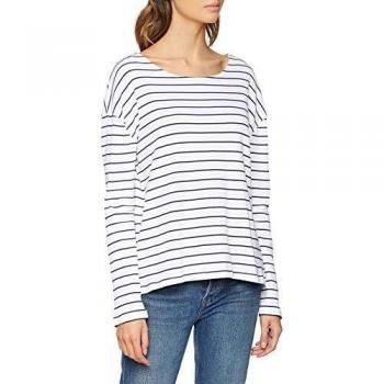 PIECES Pclibbi LS Top Camisa Manga Larga, Multicolor