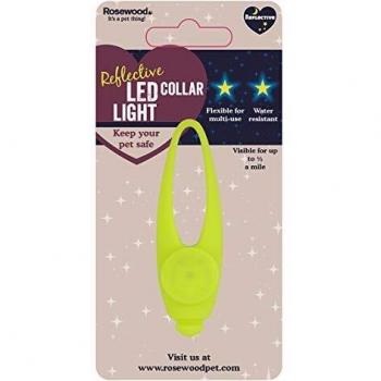 Rosewood Silicona luz Collar, pequeño