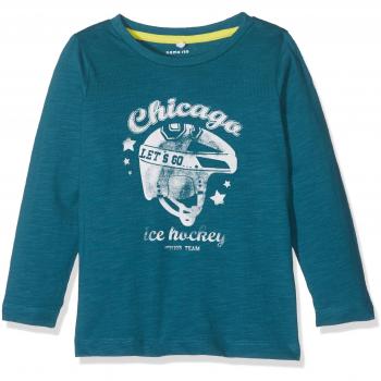 NAME IT Nitdicool Ls Top M Mini, Camisa Manga Larga para Bebés, Azul
