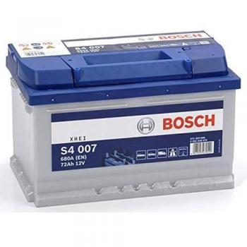 Bosch S4007 Batería de coche 72A/h 680A tecnología de plomo-ácido para vehículos sin sistema Start y Stop