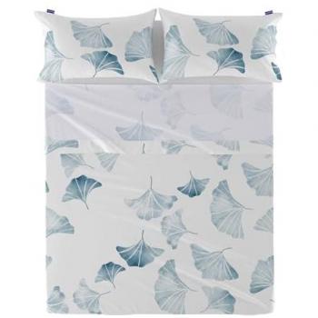 Sábana Ginkgo Multicolor 240x270 cm, 100% Algodón, Calidad 150 TC, Fabricado en España (sin fundas de almohada)