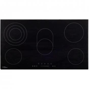 Placa de Vitrocerámica 5 Zonas 77cm Negra