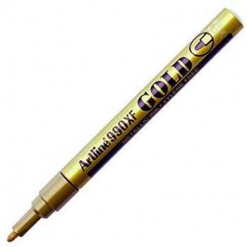 Artline EK-990 OR - Rotulador marcador permanente, color dorado