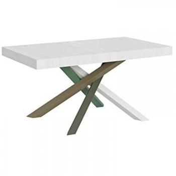 Mesa extensible Volantis 90x160/264 cm Blanco Fresno estructura multicolor 4/A