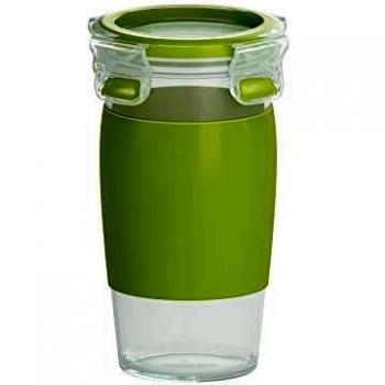 EMSA CLIP & GO Táper 0,45 L Plástico Verde Transparente