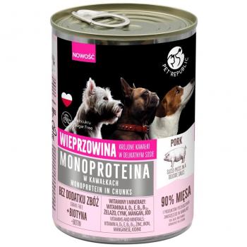 Pet Republic Monoprotein Cerdo - Comida Húmeda para Perros - 400g