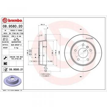 Brembo 08958021disco de freno