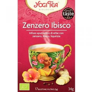 Yogi Tea Infusión de Hierbas Hibiscus Zingiber - 17 bolsitas