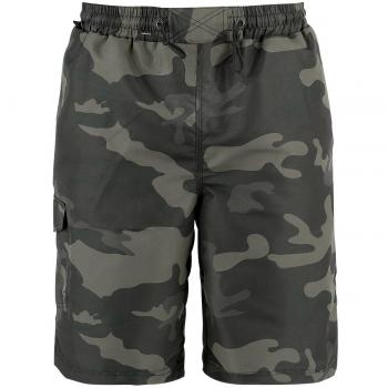 Brandit Swimshorts Camo Hombre Bañador Camuflaje Oscuro S-M 100% poliéster