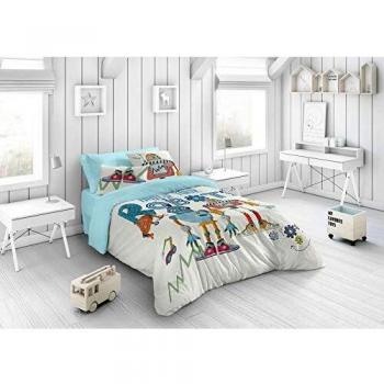 NATURALS Funda nórdica Robots Cama 90 cm