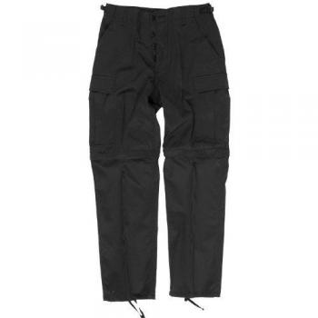 Mil-Tec Pantalón con Cremallera Tipo BDU Negro, Talla única Unisex Adulto