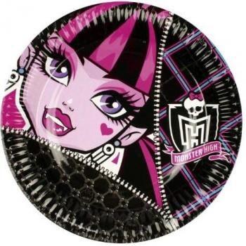 Monster High - R552245 - Vajillas - 8 placas de cartón - 23 Cm