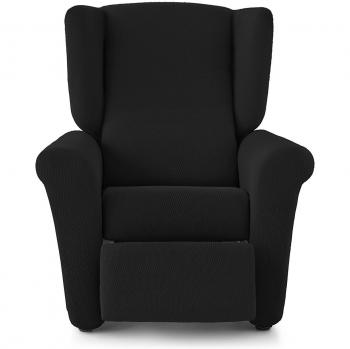 Eiffel Textile Rennes Funda Sofá Algodón Negro 55 x 195 x 2 cm Sillón Relax