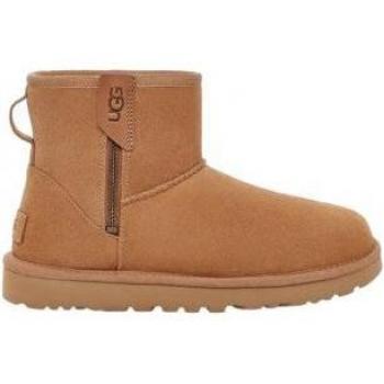 UGG Classic Mini Bailey Zip Mujer Botas de Piel con Cierre de Cremallera