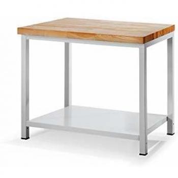 Banco de trabajo modular RAU con 1 repisa de acero, 700 mm de profundidad y 1000 mm de ancho