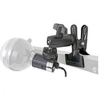 Soporte de lámpara Falcon Eyes LH-27S con pinza, accesorio de estudio, color negro