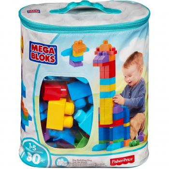 Mega Brands - First Builders de 80 piezas con bolsa ecológica, bolsa Clásica