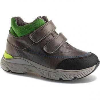 Botas de niño Pablosky de piel gris 507858 con cierre adherente