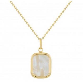Gargantilla Oro Amarillo con Nácar Rectangular