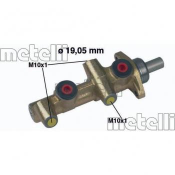 Cilindro Maestro de Freno Metelli 05-0138, compatible con CIFAM 202-138, incluye piezas de repuesto y características específicas para sistemas de frenos