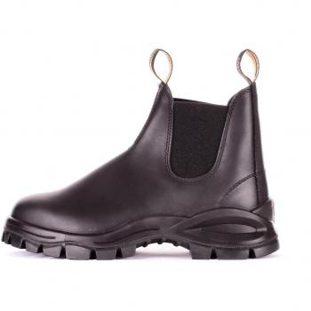 Blundstone Unisex Studded Chelsea Boots Black Leather
