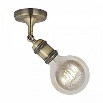 Aplique de Pared Vintage Centenial II - Iluminación Interior E27, Oro Viejo, 15 x 10 cm