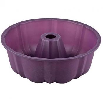Molde de horno de silicona redondo Tradineur para bizcochos 25,5 x 9 cm, apto para microondas y lavavajillas