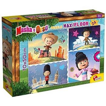 Puzzle Maxifloor Masha y el Oso 24 Piezas - Fantástico para Niños
