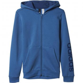 adidas Yb Lin Fz Hood Sudadera, Niños, Azul