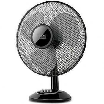 Black+Decker BXEFD41E Ventilador, 40 W, Plástico, Blanco