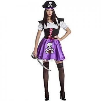 Traje de Corsaria Lila para Adulto Talla S