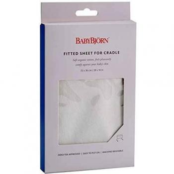 BABYBJÖRN Sábana Ajustable para Minicuna, Blanco